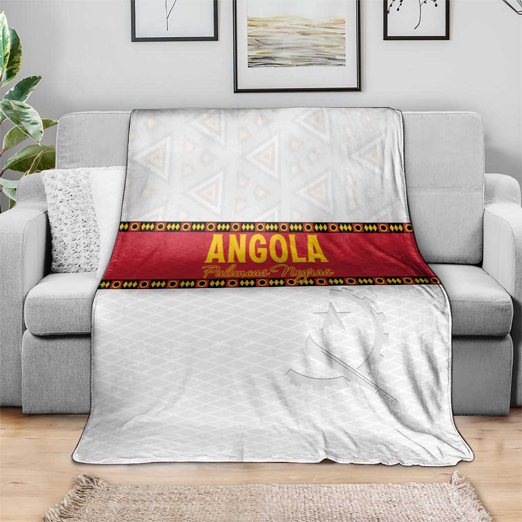 Angola Football Blanket Avante Palancas Negras - White - Wonder Print Shop