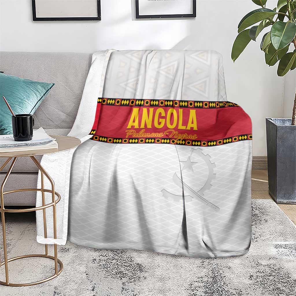 Angola Football Blanket Avante Palancas Negras - White - Wonder Print Shop