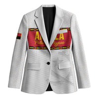 Custom Angola Football Blazer Avante Palancas Negras - White - Wonder Print Shop