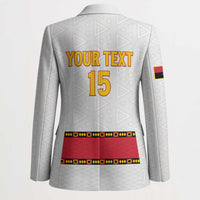 Custom Angola Football Blazer Avante Palancas Negras - White - Wonder Print Shop