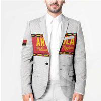 Custom Angola Football Blazer Avante Palancas Negras - White - Wonder Print Shop