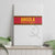 Angola Football Canvas Wall Art Avante Palancas Negras - White - Wonder Print Shop