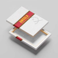 Angola Football Canvas Wall Art Avante Palancas Negras - White - Wonder Print Shop