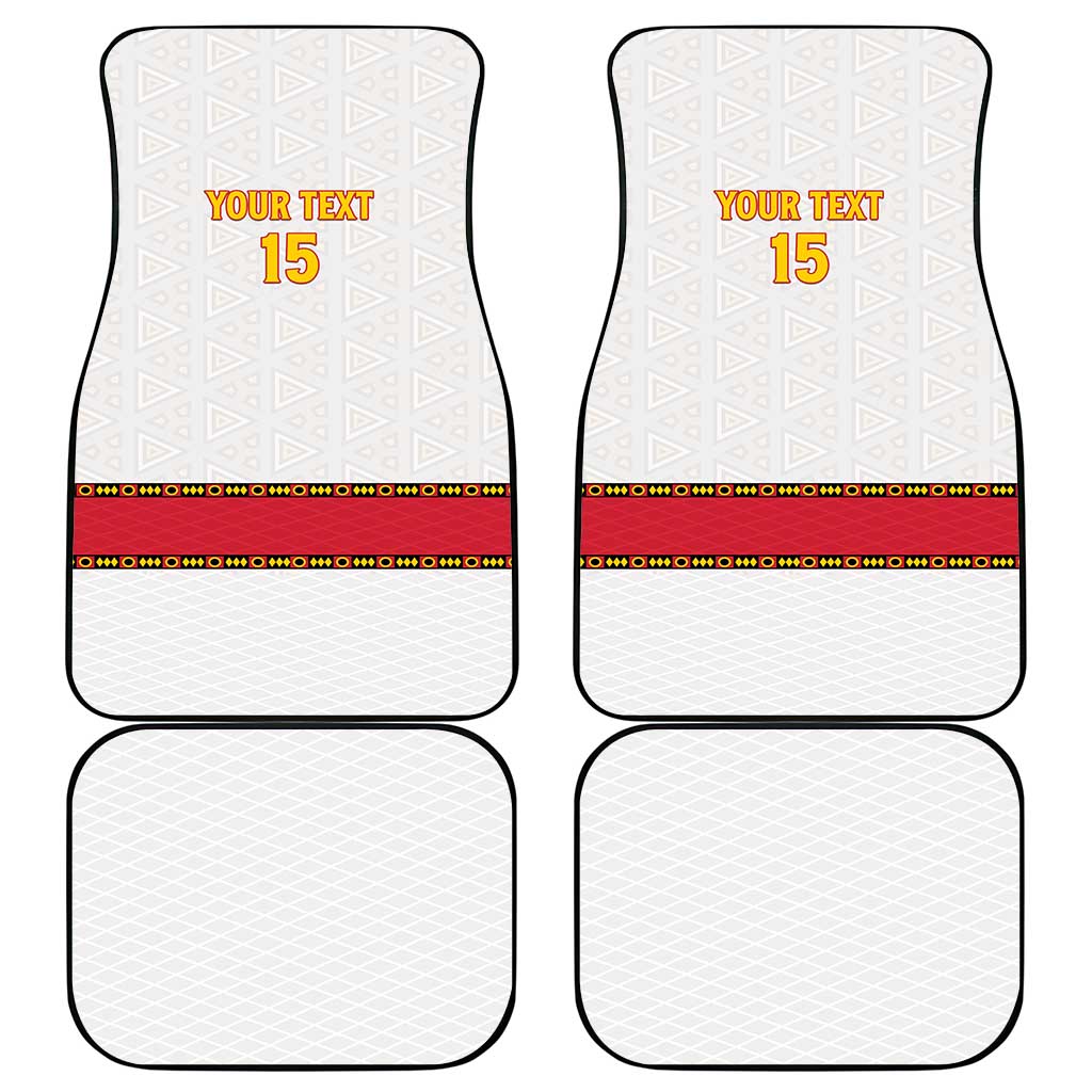 Angola Football Car Mats Avante Palancas Negras - White - Wonder Print Shop