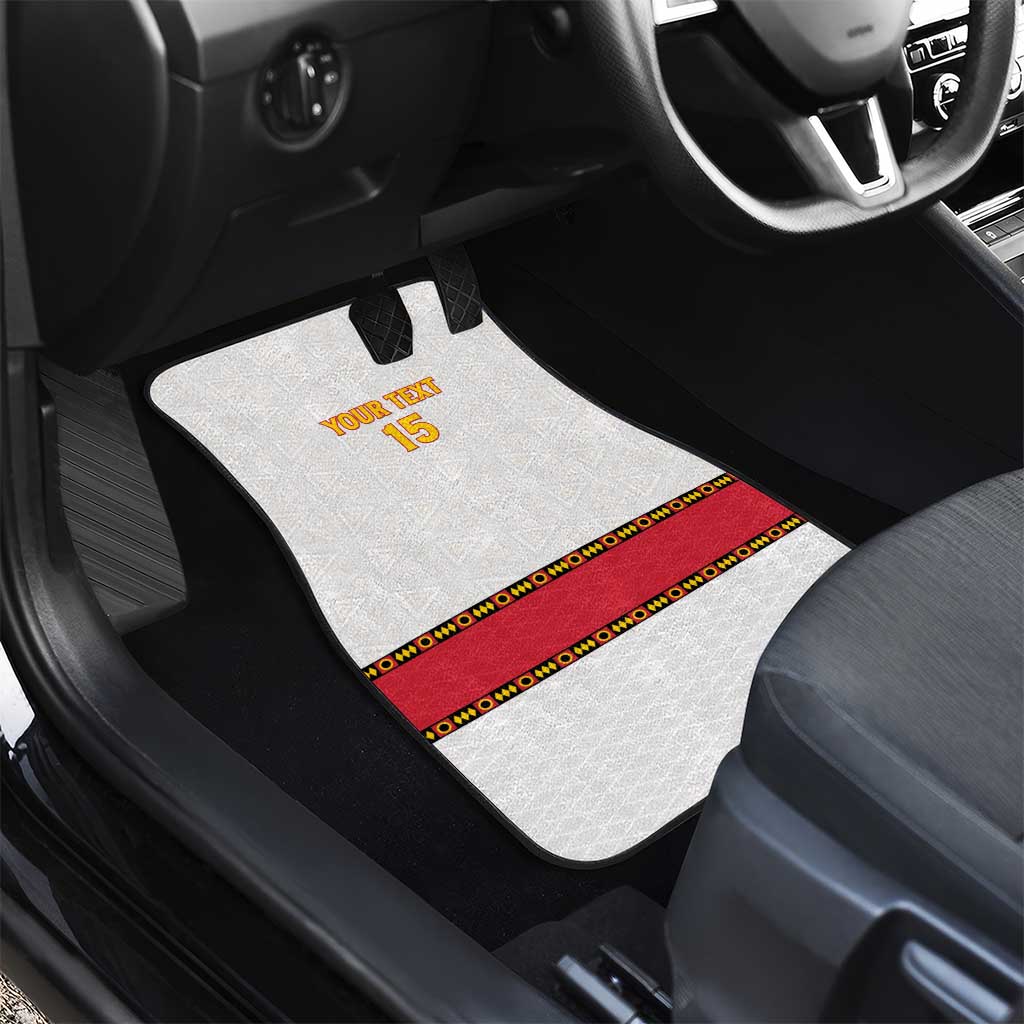 Angola Football Car Mats Avante Palancas Negras - White - Wonder Print Shop