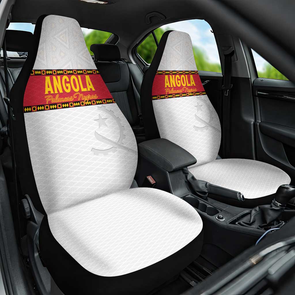 Angola Football Car Seat Cover Avante Palancas Negras - White - Wonder Print Shop
