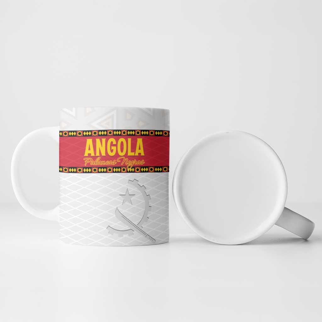 Custom Angola Football Ceramic Mug Avante Palancas Negras - White - Wonder Print Shop