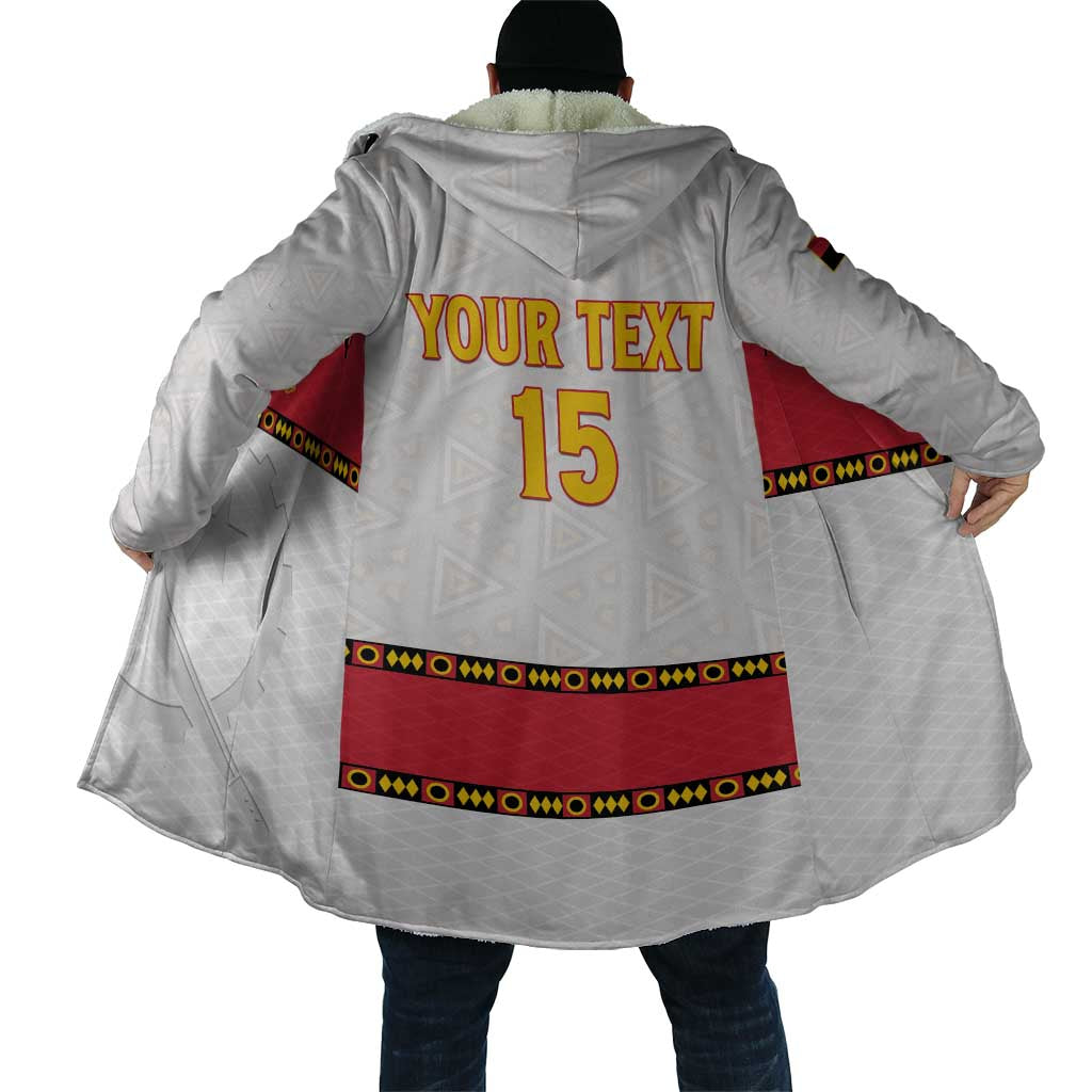 Custom Angola Football Cloak Avante Palancas Negras - White - Wonder Print Shop