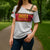 Custom Angola Football Cross Shoulder Shirt Avante Palancas Negras - White - Wonder Print Shop