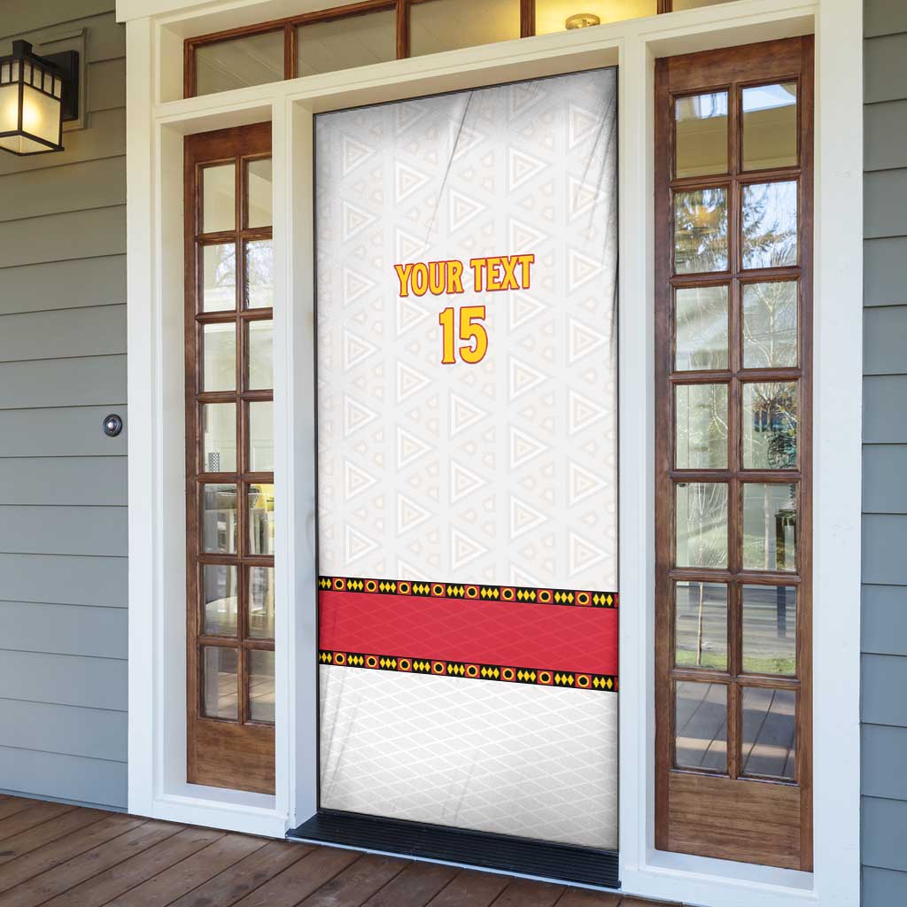 Angola Football Door Cover Avante Palancas Negras - White - Wonder Print Shop