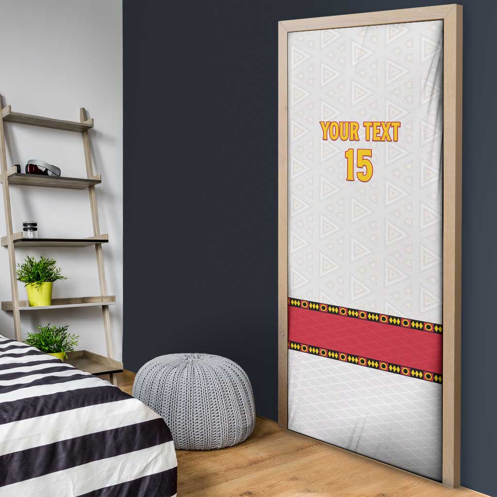 Angola Football Door Cover Avante Palancas Negras - White - Wonder Print Shop