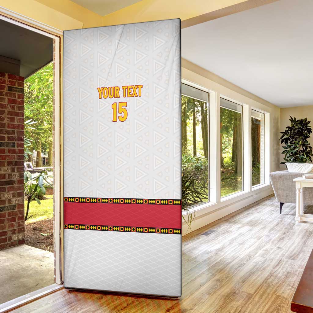 Angola Football Door Cover Avante Palancas Negras - White - Wonder Print Shop