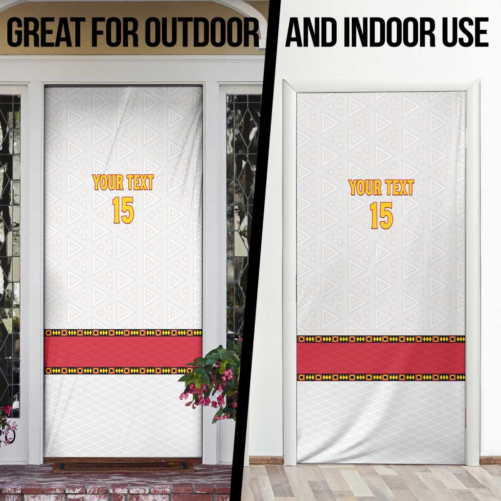 Angola Football Door Cover Avante Palancas Negras - White - Wonder Print Shop