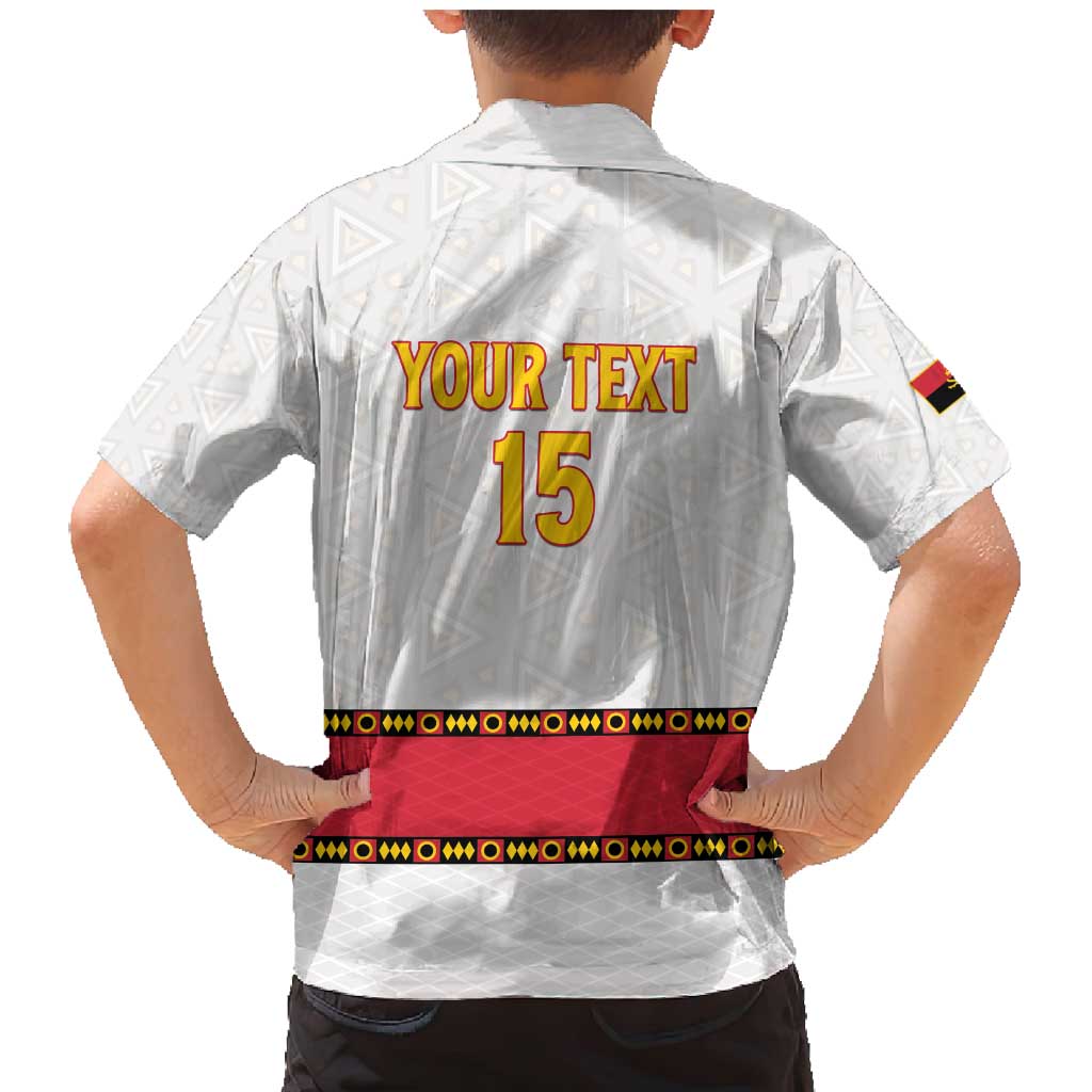 Custom Angola Football Family Matching Mermaid Dress and Hawaiian Shirt Avante Palancas Negras - White - Wonder Print Shop