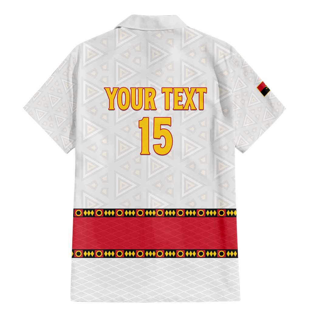 Custom Angola Football Family Matching Mermaid Dress and Hawaiian Shirt Avante Palancas Negras - White - Wonder Print Shop