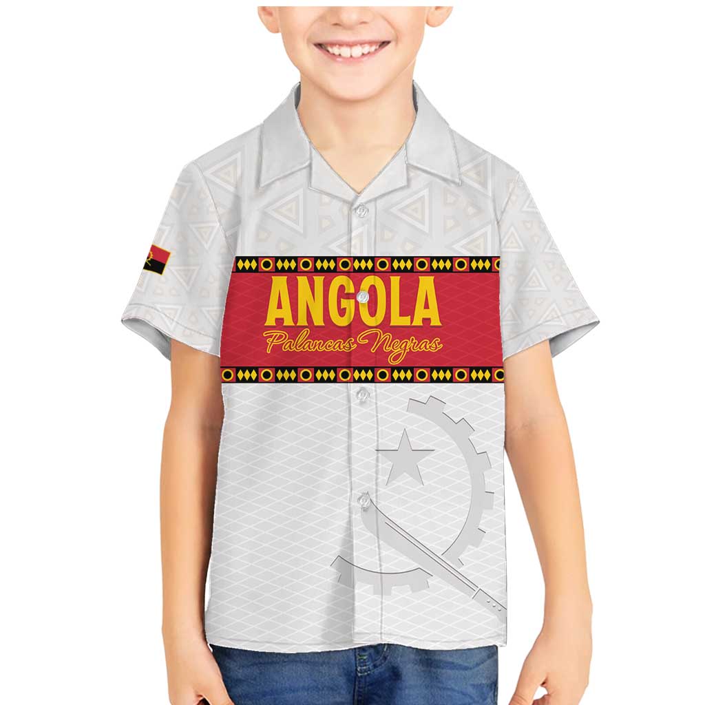 Custom Angola Football Family Matching Mermaid Dress and Hawaiian Shirt Avante Palancas Negras - White - Wonder Print Shop