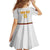 Custom Angola Football Family Matching Off The Shoulder Long Sleeve Dress and Hawaiian Shirt Avante Palancas Negras - White - Wonder Print Shop