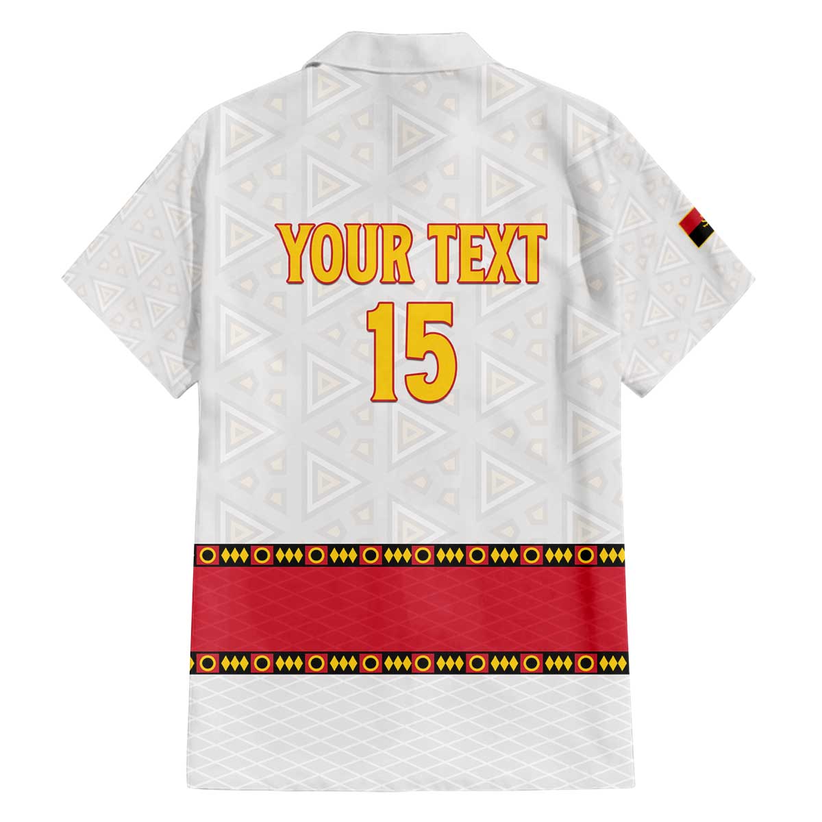 Custom Angola Football Family Matching Off The Shoulder Long Sleeve Dress and Hawaiian Shirt Avante Palancas Negras - White - Wonder Print Shop