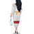 Custom Angola Football Family Matching Off The Shoulder Long Sleeve Dress and Hawaiian Shirt Avante Palancas Negras - White - Wonder Print Shop