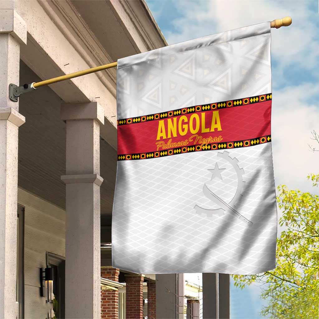 Angola Football Garden Flag Avante Palancas Negras - White - Wonder Print Shop