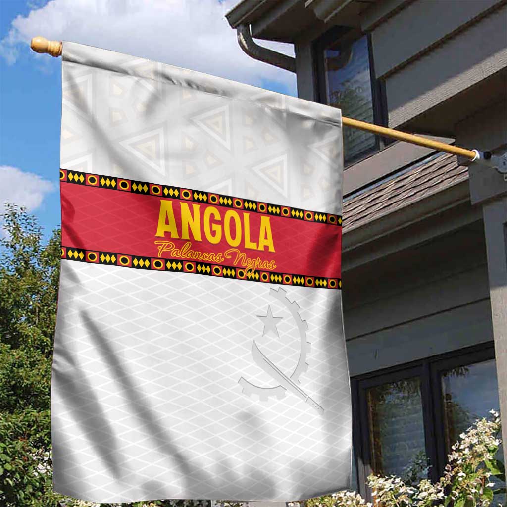 Angola Football Garden Flag Avante Palancas Negras - White - Wonder Print Shop