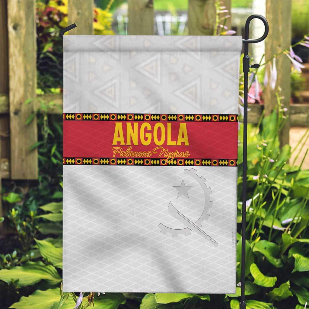 Angola Football Garden Flag Avante Palancas Negras - White - Wonder Print Shop