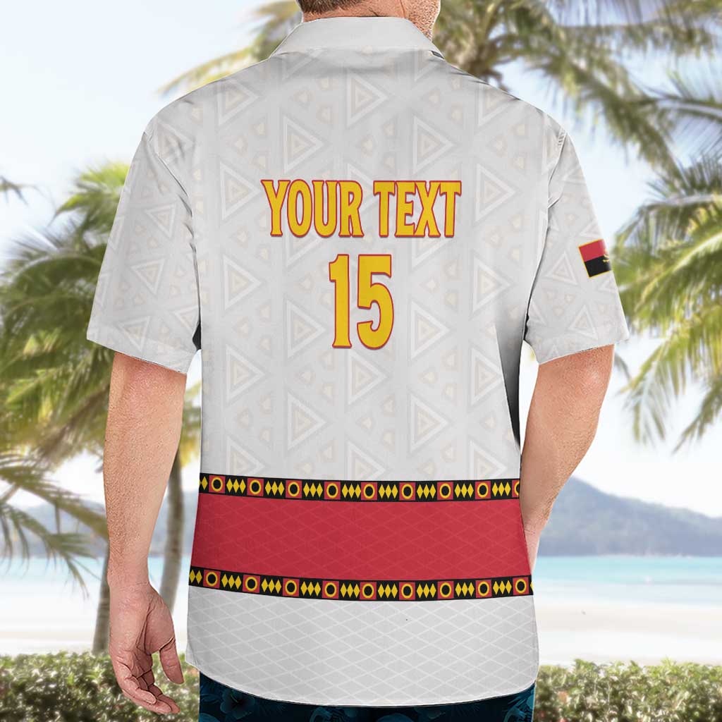 Custom Angola Football Hawaiian Shirt Avante Palancas Negras - White - Wonder Print Shop