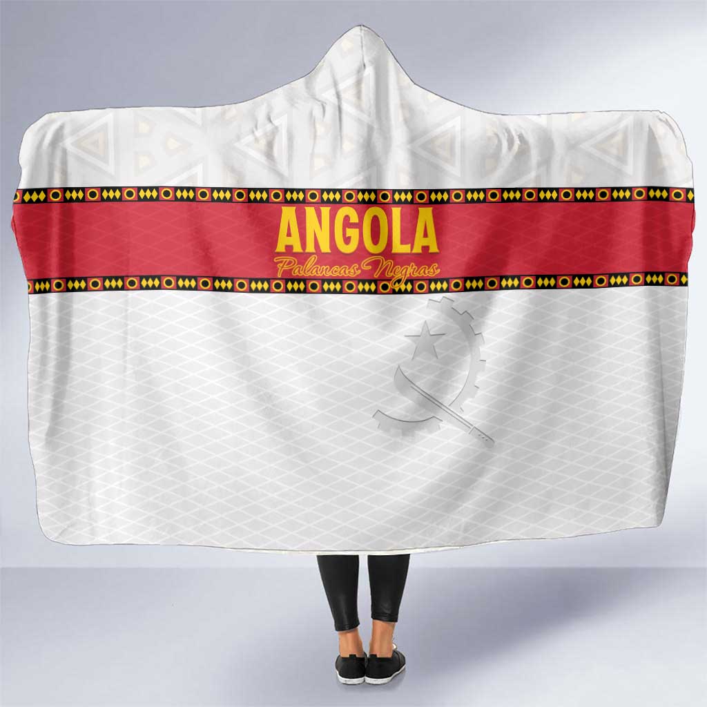 Angola Football Hooded Blanket Avante Palancas Negras - White - Wonder Print Shop