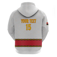 Custom Angola Football Hoodie Avante Palancas Negras - White - Wonder Print Shop