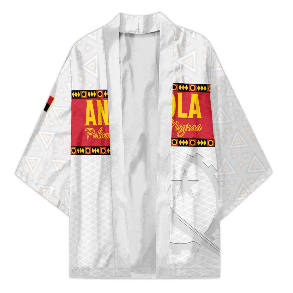 Custom Angola Football Kimono Avante Palancas Negras - White - Wonder Print Shop