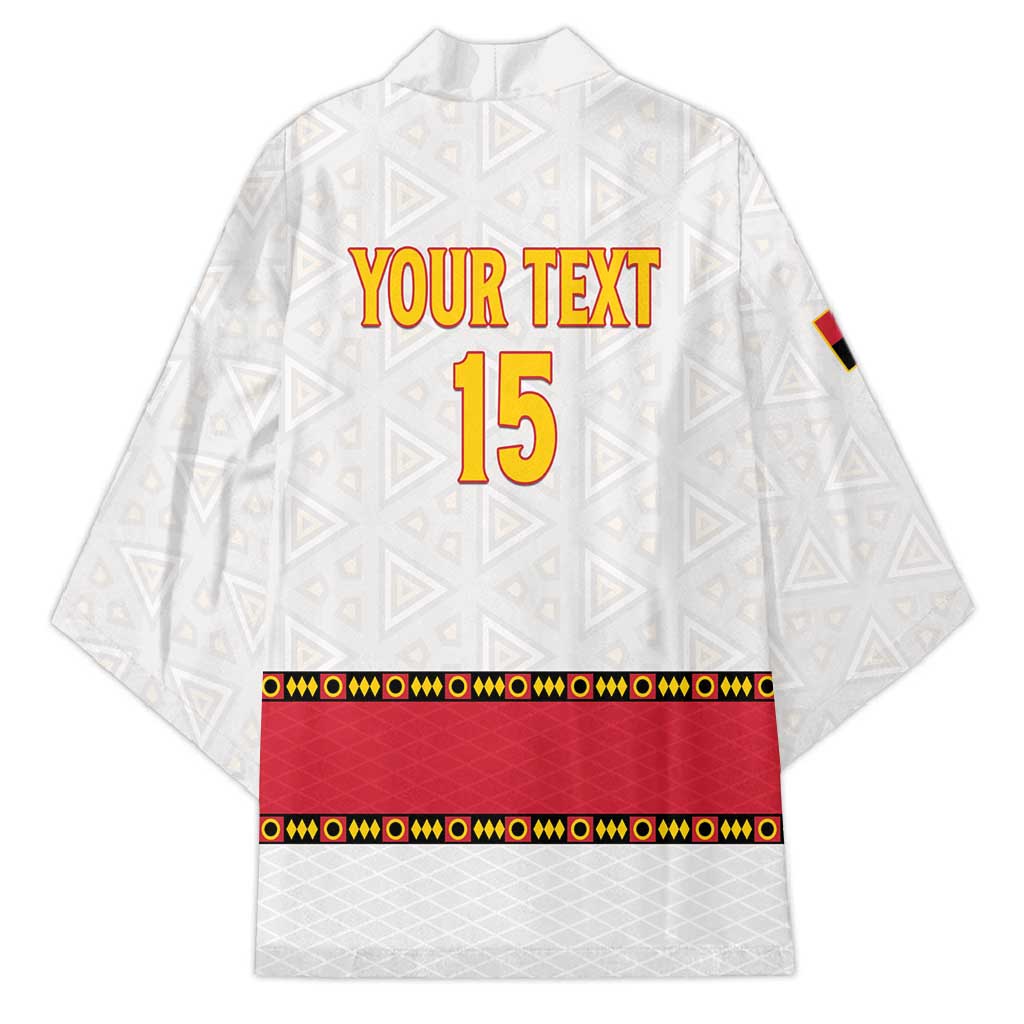 Custom Angola Football Kimono Avante Palancas Negras - White - Wonder Print Shop