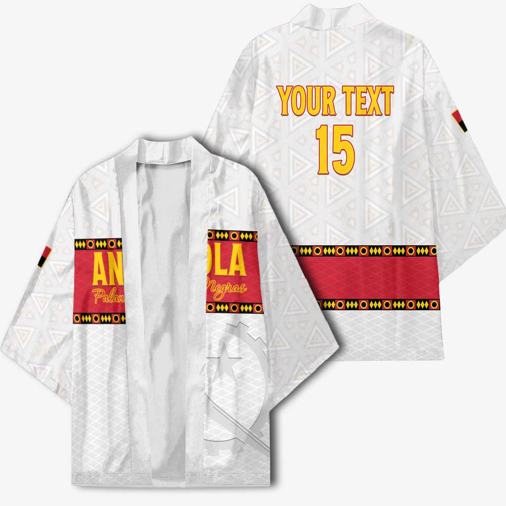 Custom Angola Football Kimono Avante Palancas Negras - White - Wonder Print Shop