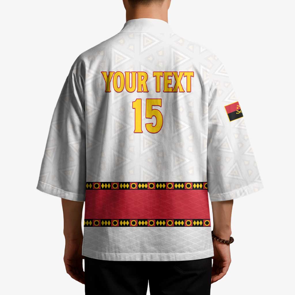 Custom Angola Football Kimono Avante Palancas Negras - White - Wonder Print Shop