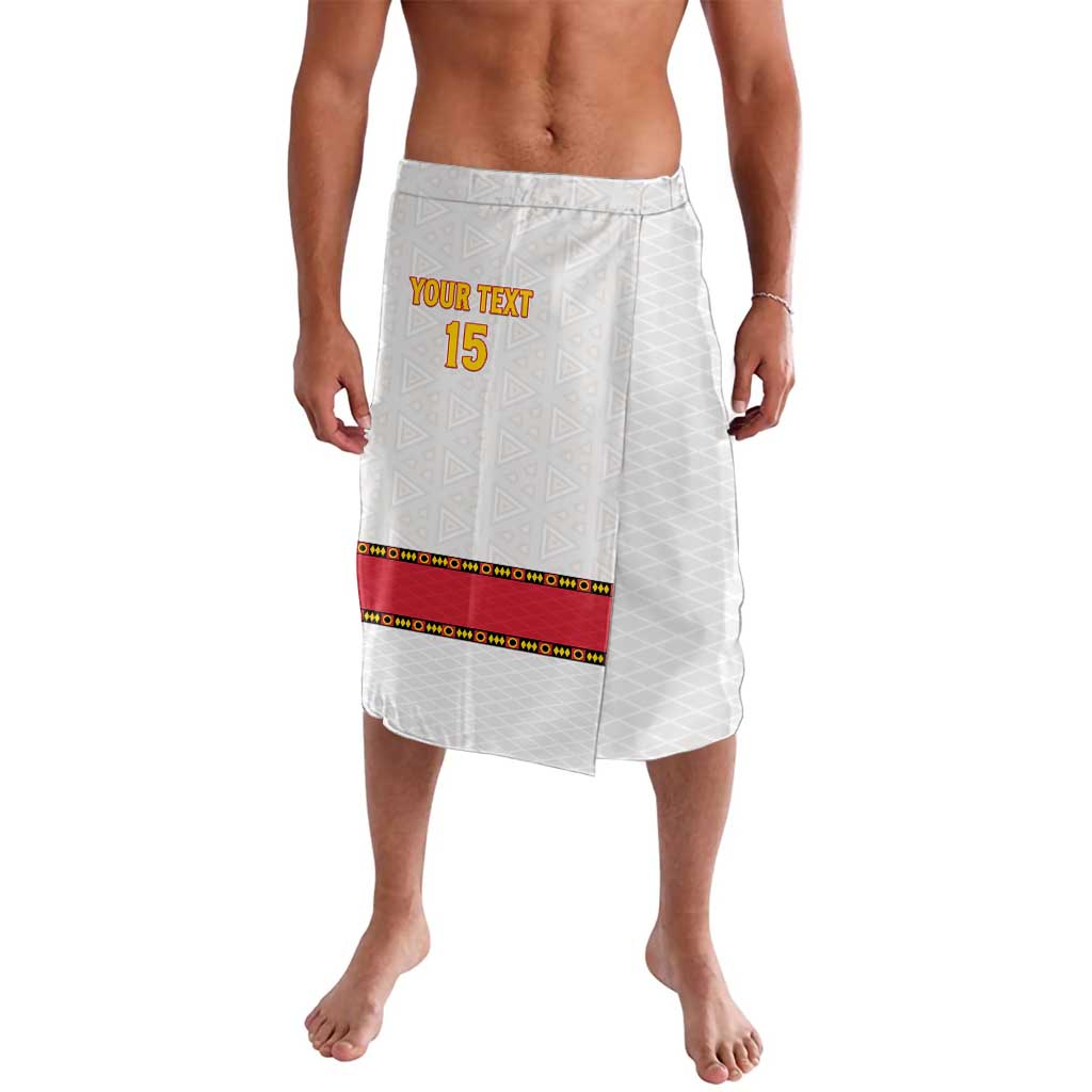 Custom Angola Football Lavalava Avante Palancas Negras - White - Wonder Print Shop