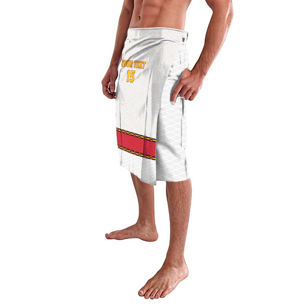 Custom Angola Football Lavalava Avante Palancas Negras - White - Wonder Print Shop