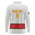 Custom Angola Football Long Sleeve Polo Shirt Avante Palancas Negras - White - Wonder Print Shop