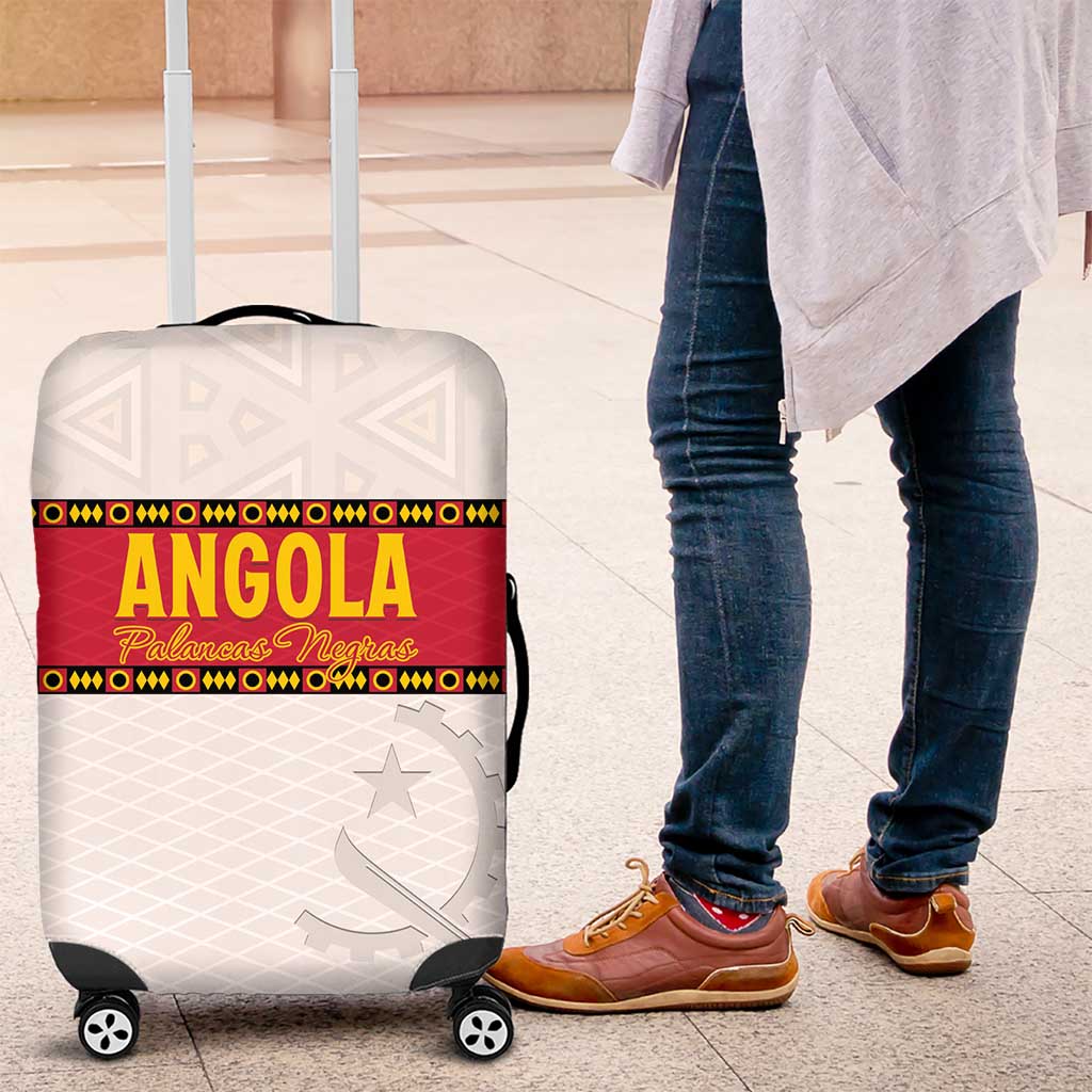 Angola Football Luggage Cover Avante Palancas Negras - White - Wonder Print Shop
