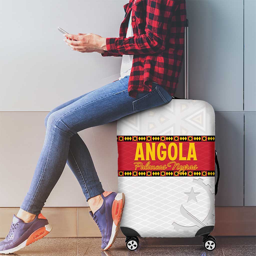 Angola Football Luggage Cover Avante Palancas Negras - White - Wonder Print Shop