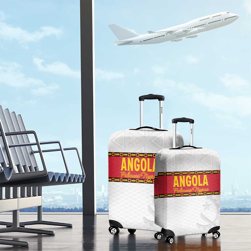 Angola Football Luggage Cover Avante Palancas Negras - White - Wonder Print Shop