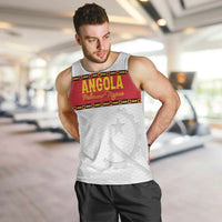 Custom Angola Football Men Tank Top Avante Palancas Negras - White - Wonder Print Shop