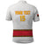 Custom Angola Football Polo Shirt Avante Palancas Negras - White - Wonder Print Shop
