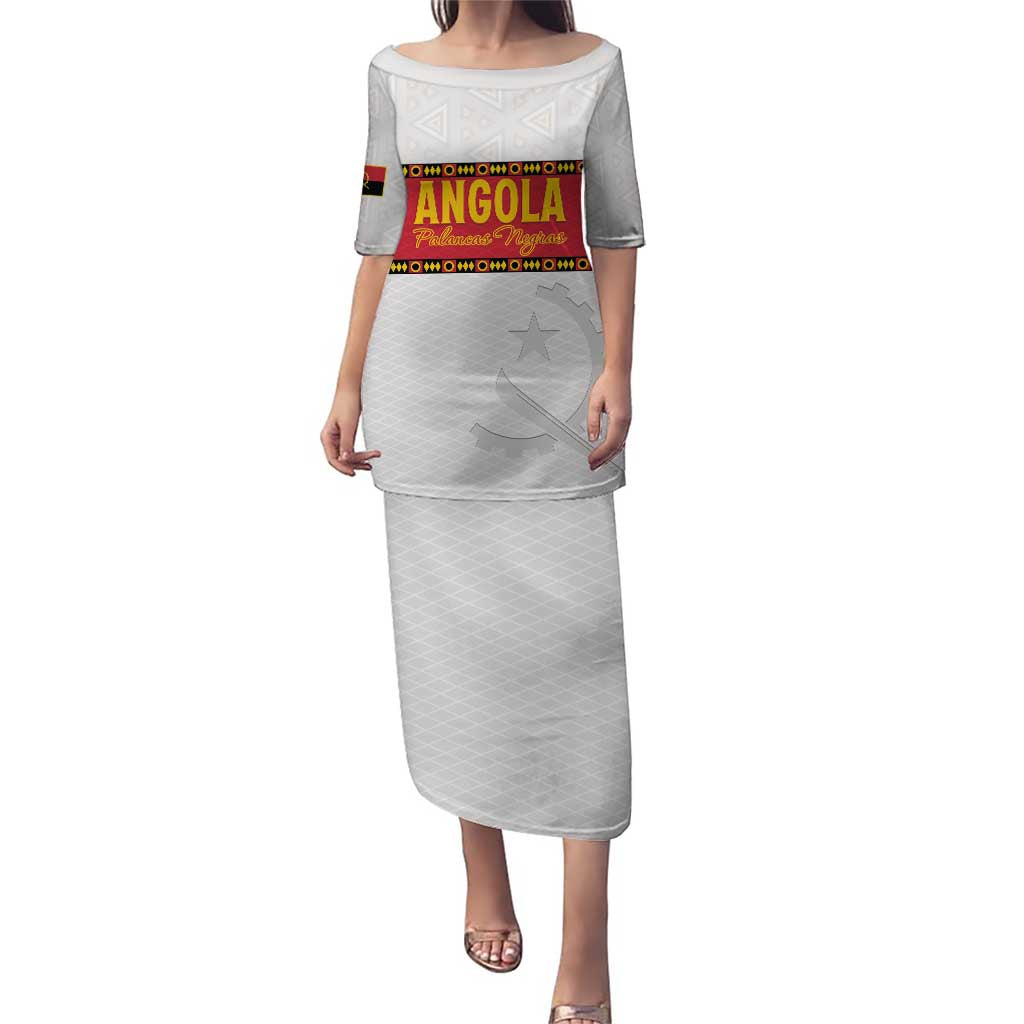 Custom Angola Football Puletasi Avante Palancas Negras - White - Wonder Print Shop