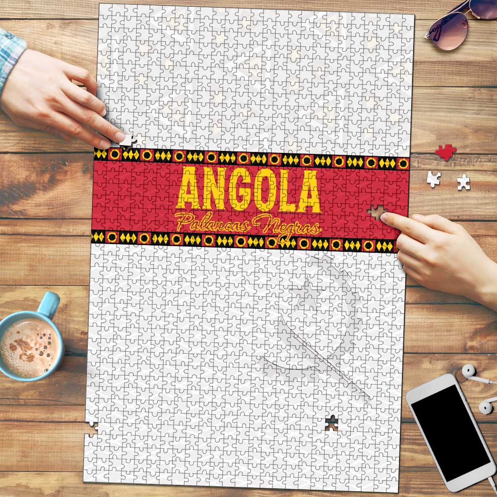 Angola Football Puzzle Avante Palancas Negras - White - Wonder Print Shop