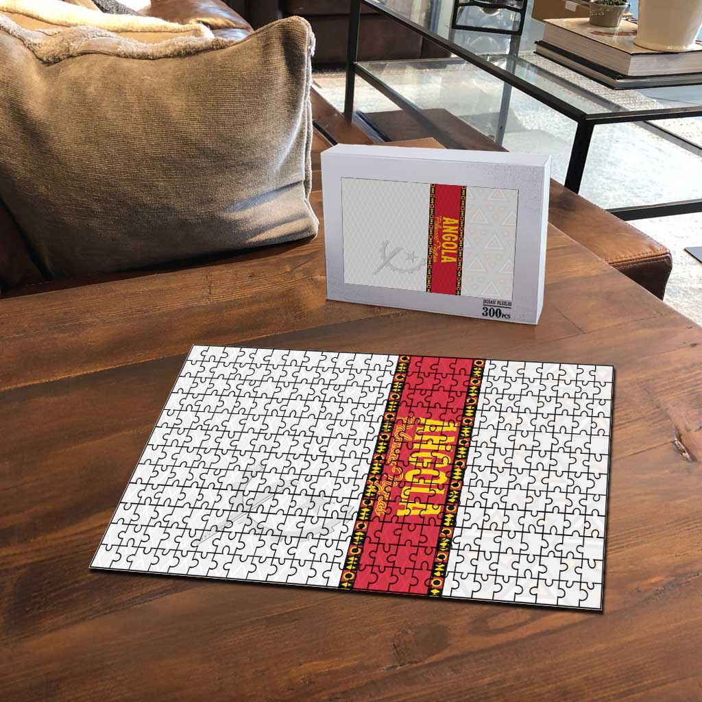 Angola Football Puzzle Avante Palancas Negras - White - Wonder Print Shop