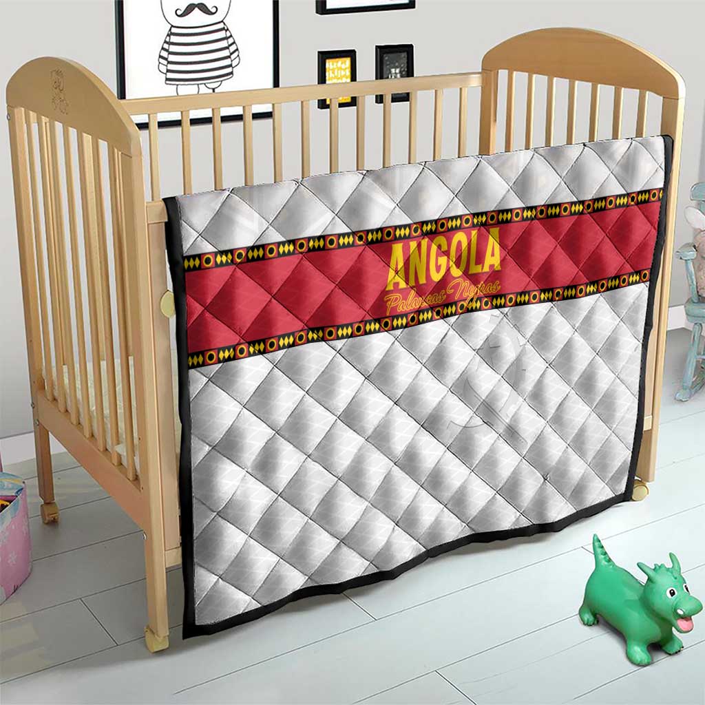Angola Football Quilt Avante Palancas Negras - White - Wonder Print Shop
