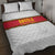 Angola Football Quilt Bed Set Avante Palancas Negras - White - Wonder Print Shop