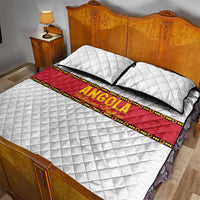 Angola Football Quilt Bed Set Avante Palancas Negras - White - Wonder Print Shop