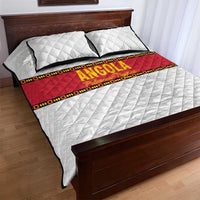 Angola Football Quilt Bed Set Avante Palancas Negras - White - Wonder Print Shop
