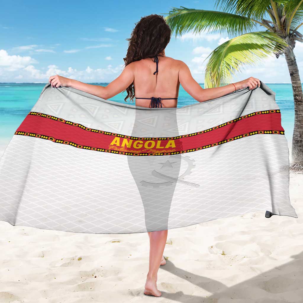 Angola Football Sarong Avante Palancas Negras - White - Wonder Print Shop