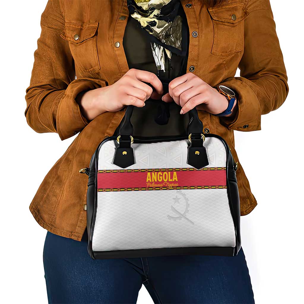 Angola Football Shoulder Handbag Avante Palancas Negras - White - Wonder Print Shop